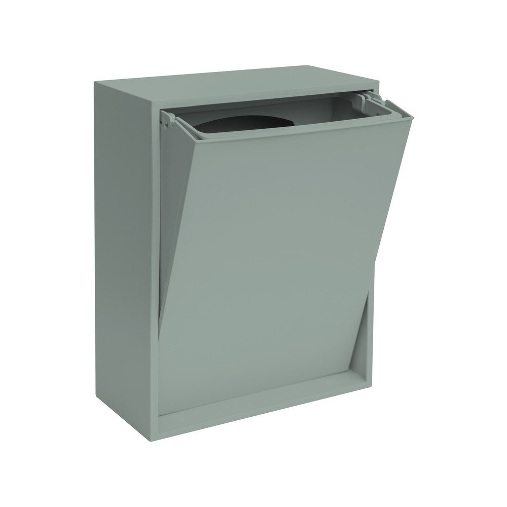 Szürkéskék újrahasznosított műanyag szelektív-fali szemetes Recycling Box – ReCollector