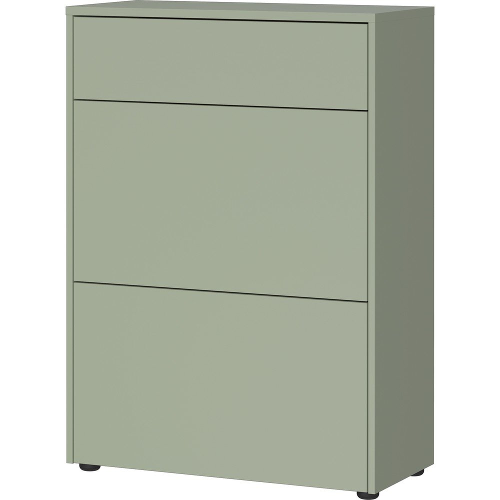 Szürkészöld matt szekrény 70x99x34 cm Binetto – Germania