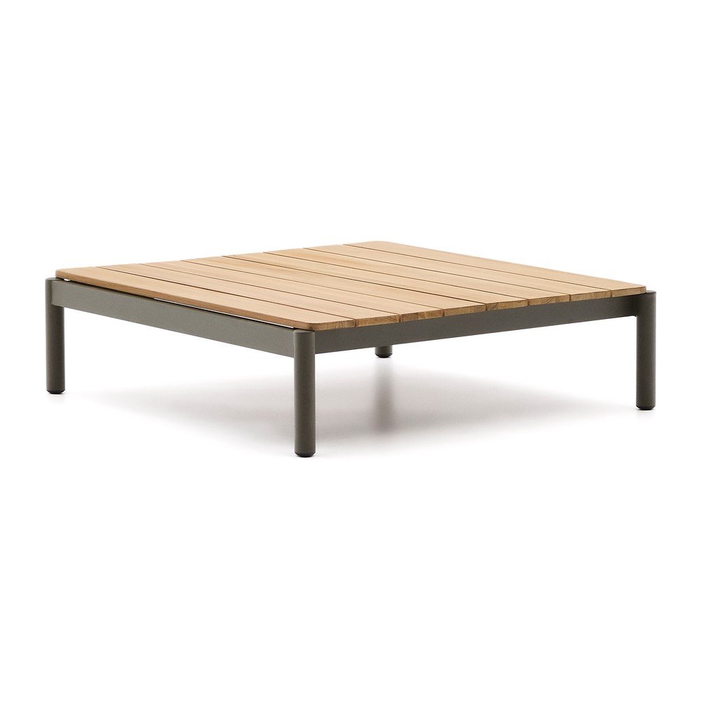 Teakfa kerti dohányzóasztal 89x91 cm Sorells – Kave Home