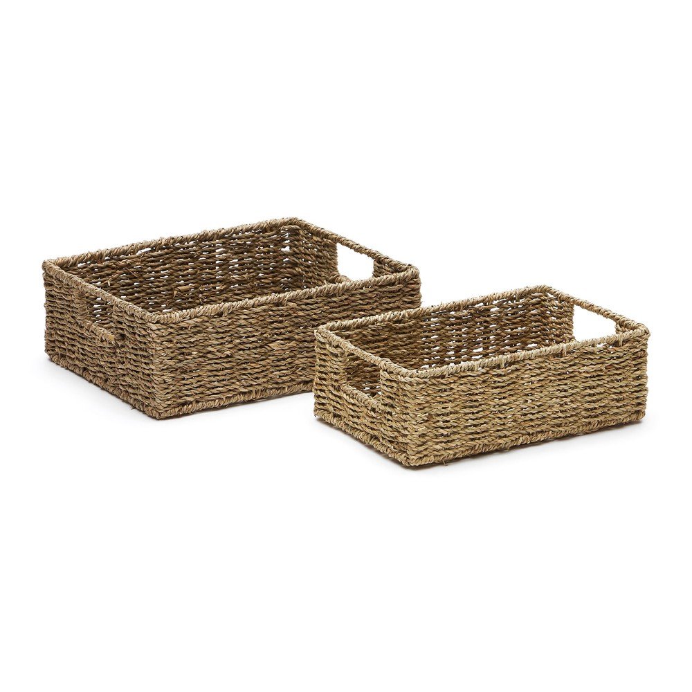 Tengerifű tárolókosár szett 2 db-os 36x27x10 cm Tossa – Kave Home