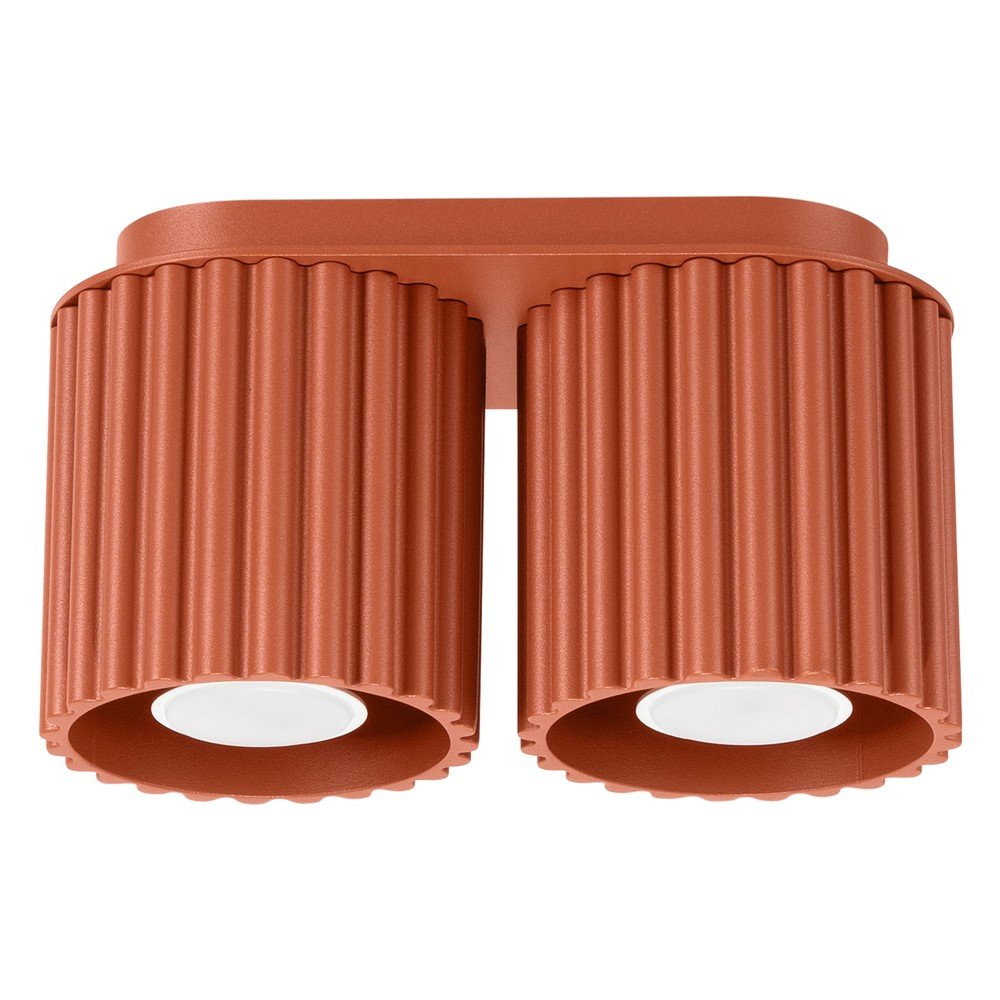 Terrakotta színű fém spotlámpa 10x21 cm Zora – Sollux