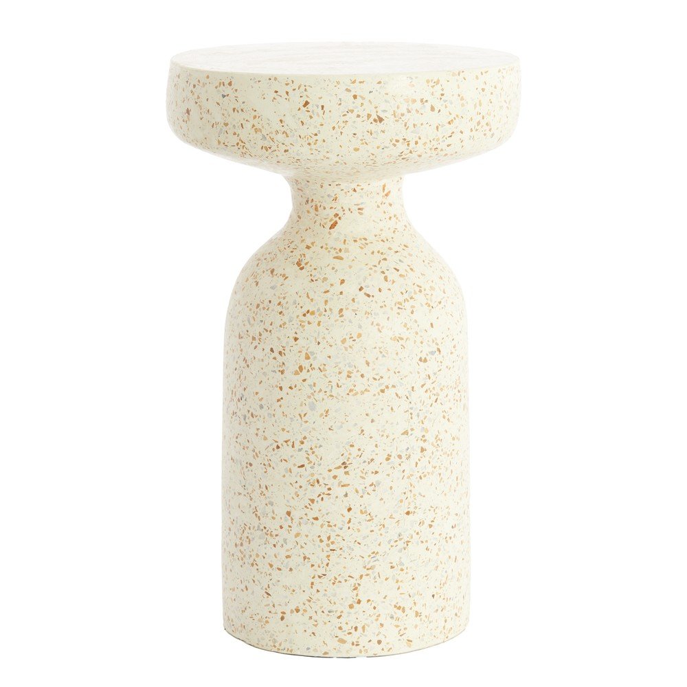 Terrazzo cement kerek tárolóasztal ø 32 cm Moravit – Light & Living