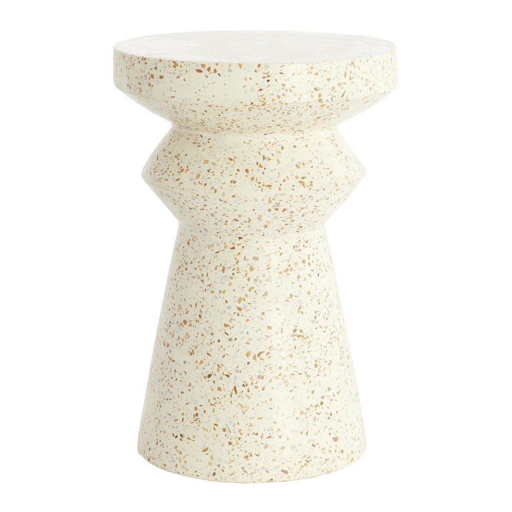 Terrazzo cement kerek tárolóasztal ø 32 cm Sella – Light & Living
