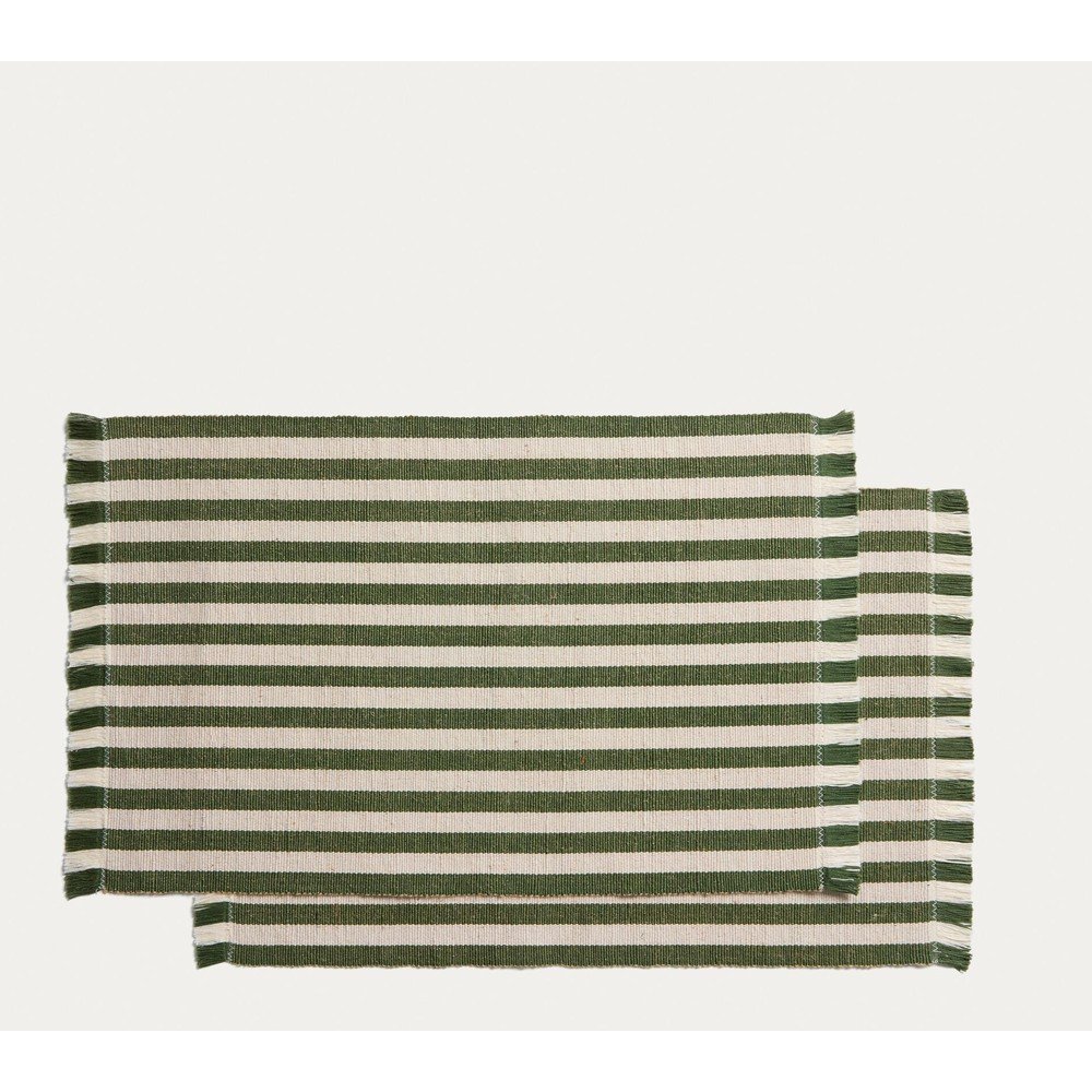 Textil-juta tányéralátét szett 2 db-os 35x50 cm Daltan – Kave Home