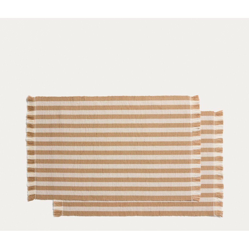 Textil-juta tányéralátét szett 2 db-os 35x50 cm Daltan – Kave Home