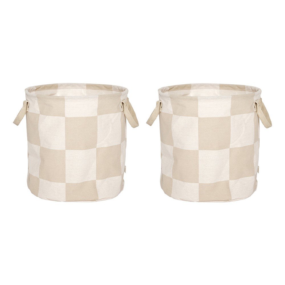 Textil tárolókosár szett 2 db-os ø 32x32 cm Chess – OYOY Living Design