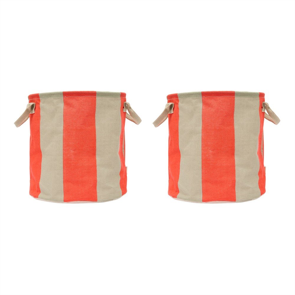 Textil tárolókosár szett 2 db-os ø 32x32 cm Kara – OYOY Living Design