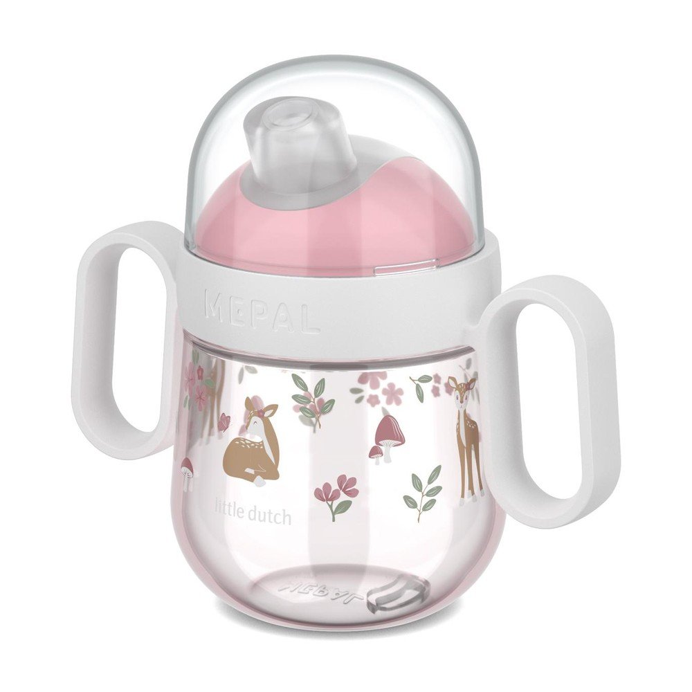 Világos rózsaszín műanyag gyerek bögre 200 ml Fairy Garden – Mepal