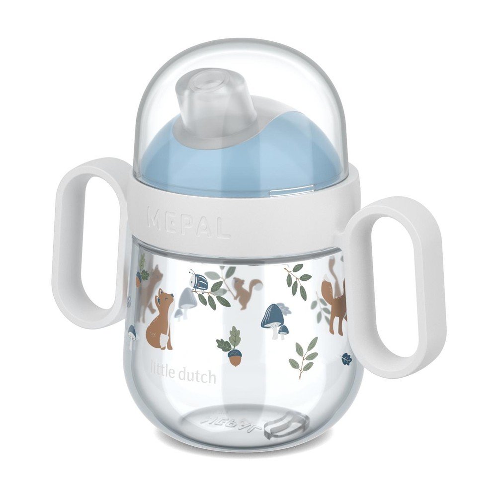 Világoskék műanyag gyerek bögre 200 ml Forest Friends – Mepal