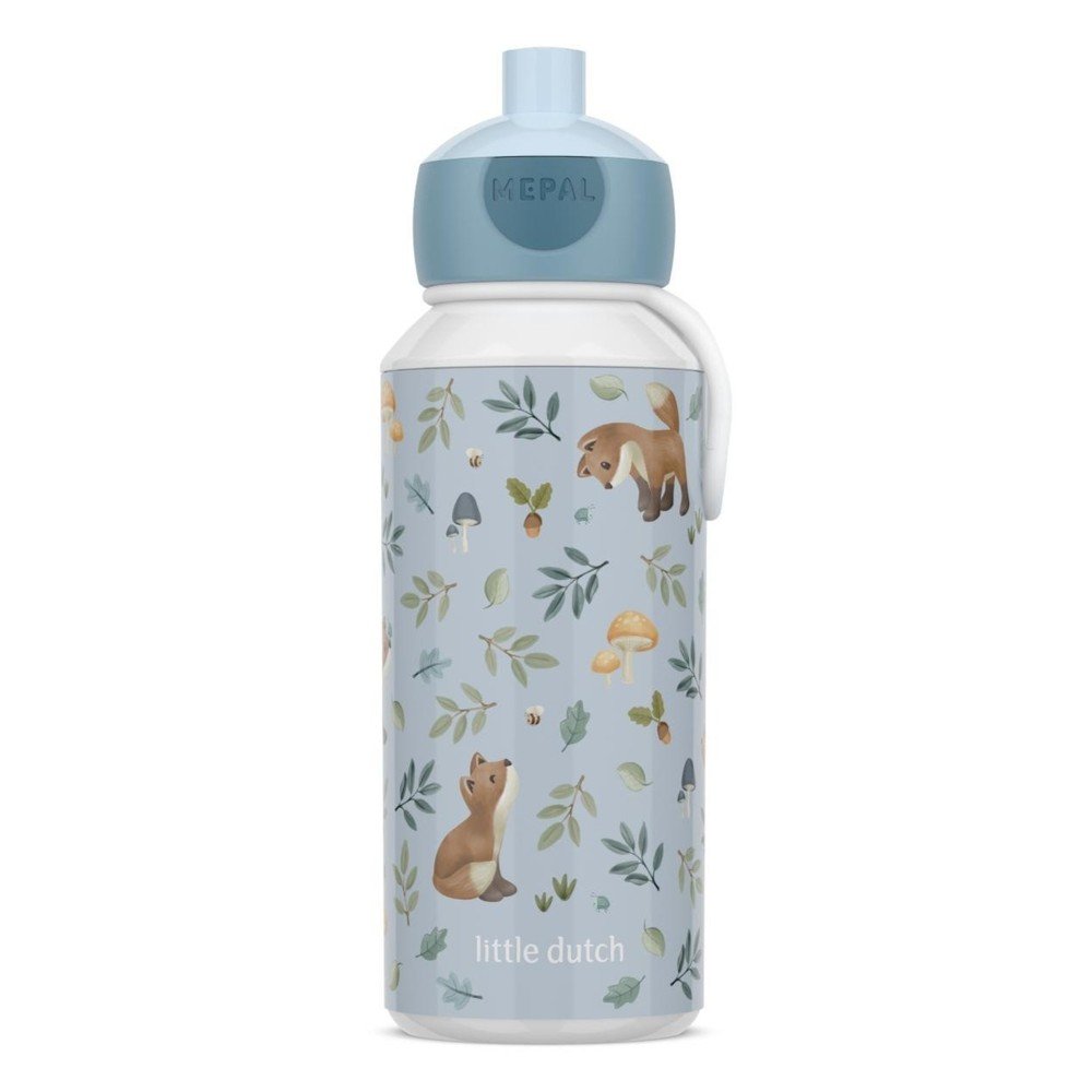 Világoskék műanyag gyerek ivópalack 400 ml Forest Friends – Mepal