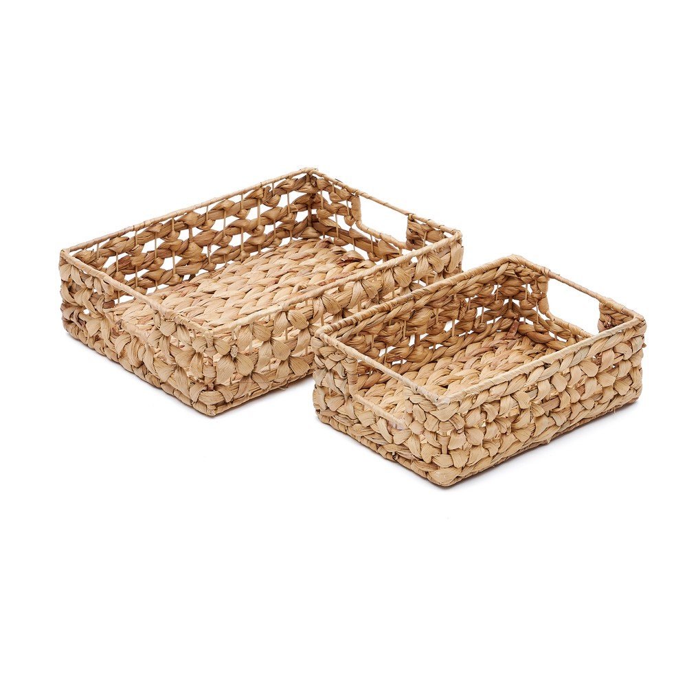 Vízijácint tárolókosár szett 2 db-os 36x27x9 cm Tressa – Kave Home