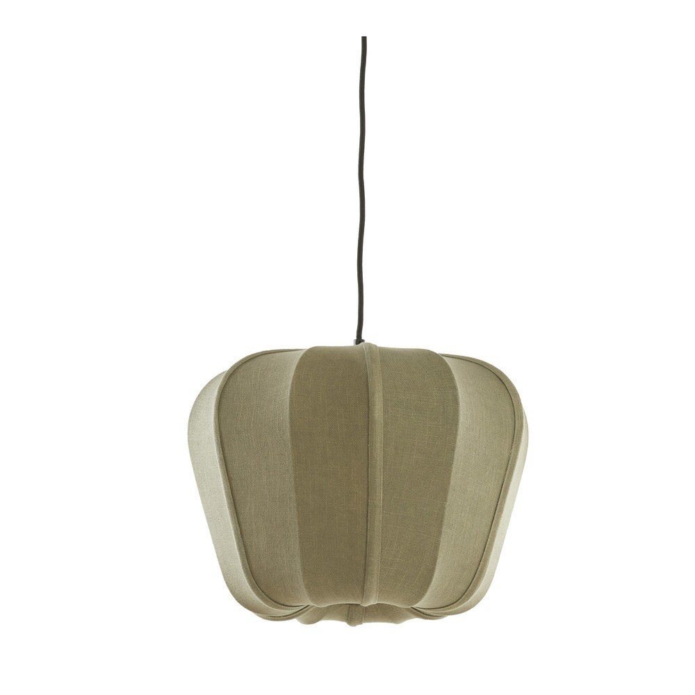 Zöld függőlámpa textil búrával Zubedo – Light & Living