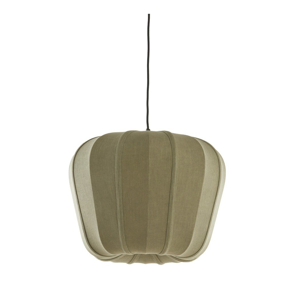Zöld függőlámpa textil búrával Zubedo – Light & Living