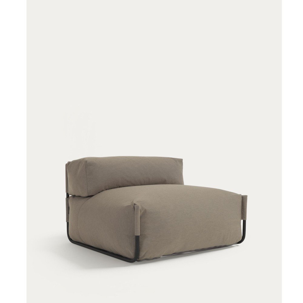 Zöld párnázott kerti napozóágy Square – Kave Home