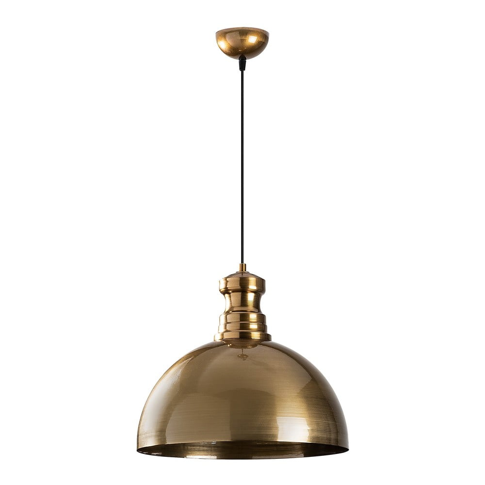 Aranyszínű függőlámpa fém búrával ø 40 cm Vamp – Opviq lights
