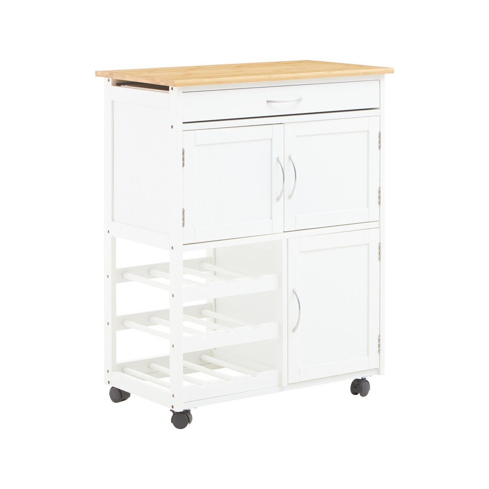 Bambusz gurulós zsúrkocsi 37x67 cm Harlow – Premier Housewares