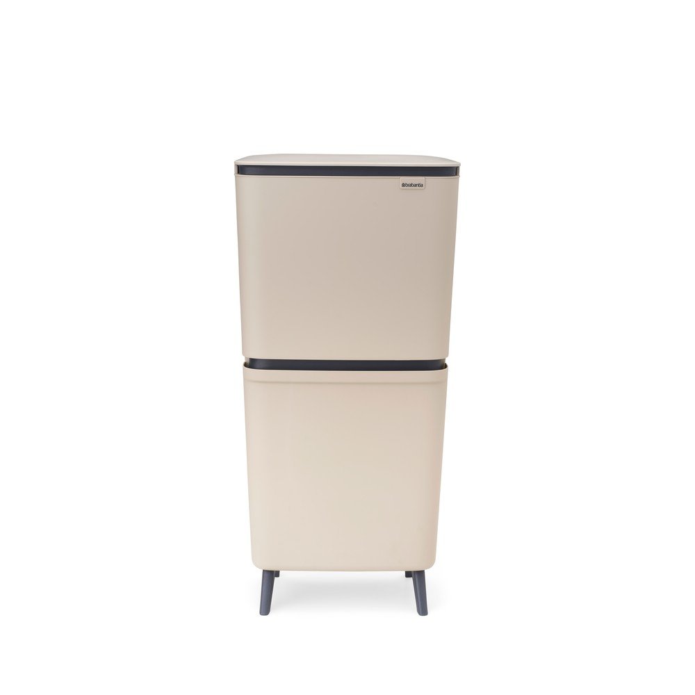 Bézs műanyag szelektív szemetes 25+10+10 l SortUp Recycle Hi – Brabantia