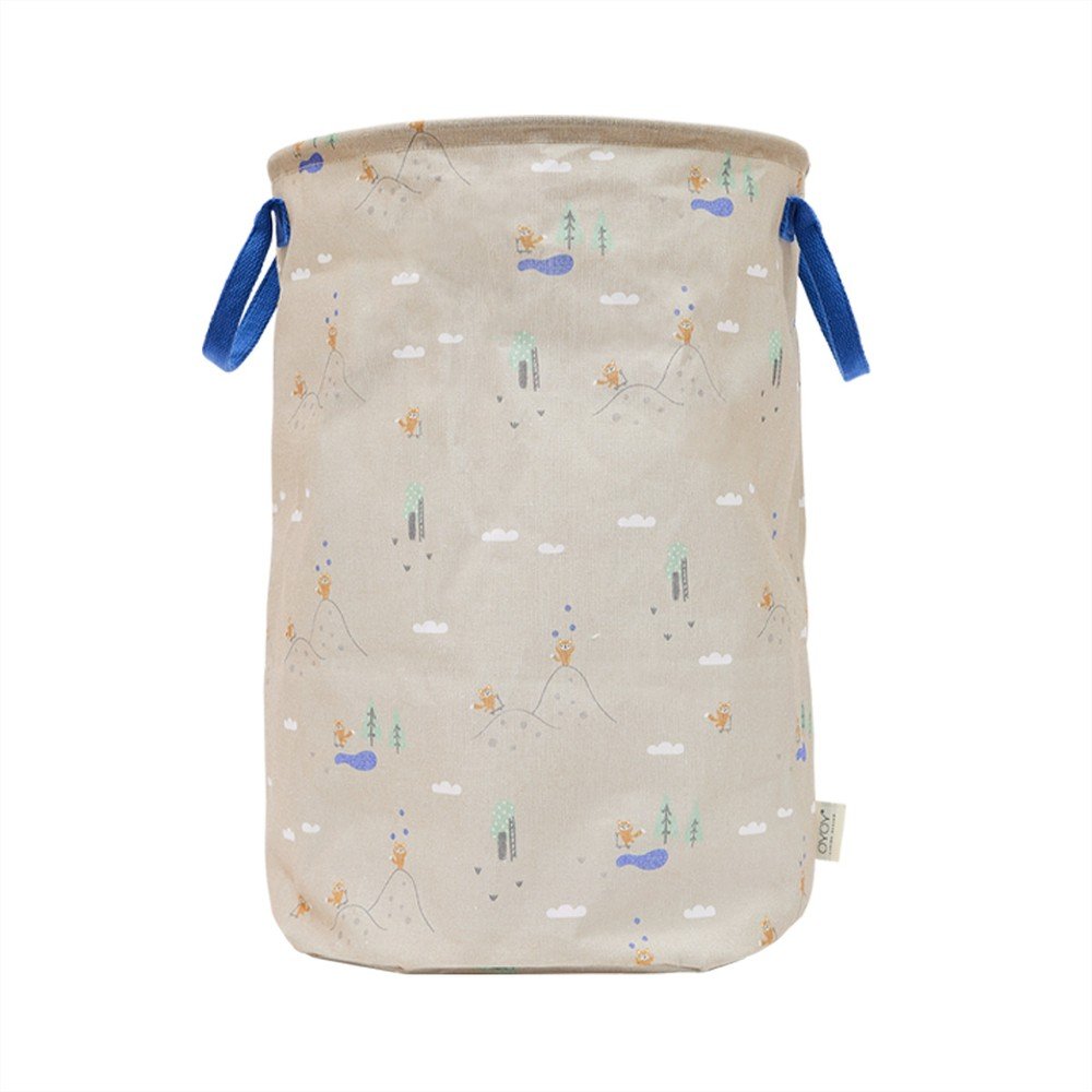 Bézs textil játéktároló kosár ø 38x54 cm Foxy – OYOY Mini