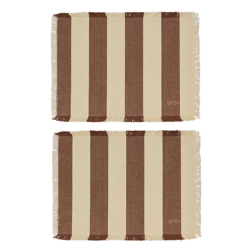 Bio pamut tányéralátét szett 2 db-os 36x48 cm Toppu – OYOY Living Design