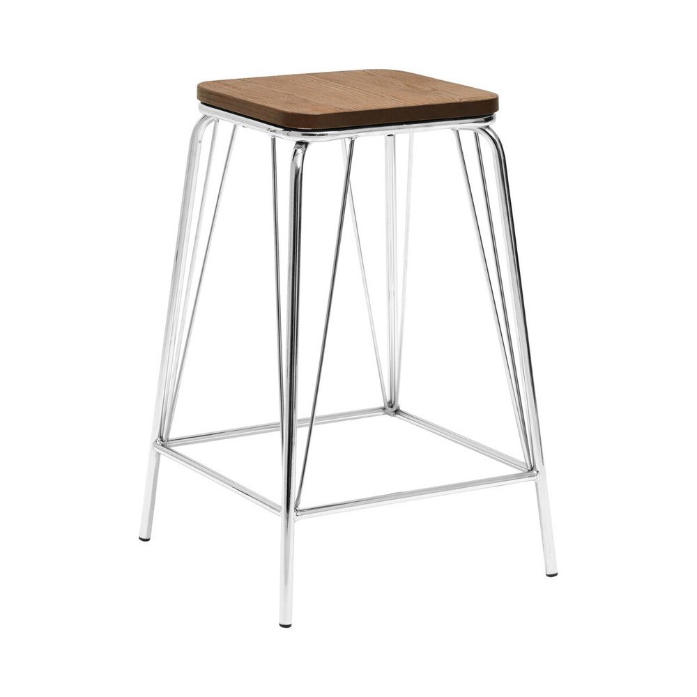 Ezüstszínű-natúr színű szilfa ülőke District – Premier Housewares