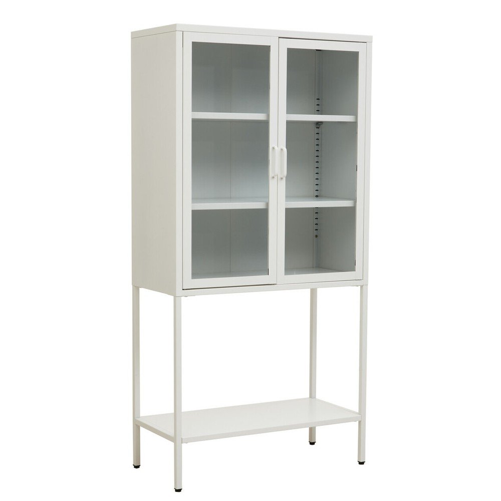 Fehér acél tálalószekrény 75x150x35 cm Acier – Premier Housewares