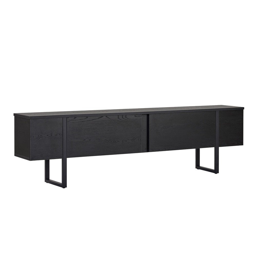 Fekete TV-állvány 180x50x30 cm Onera – Kalune Design