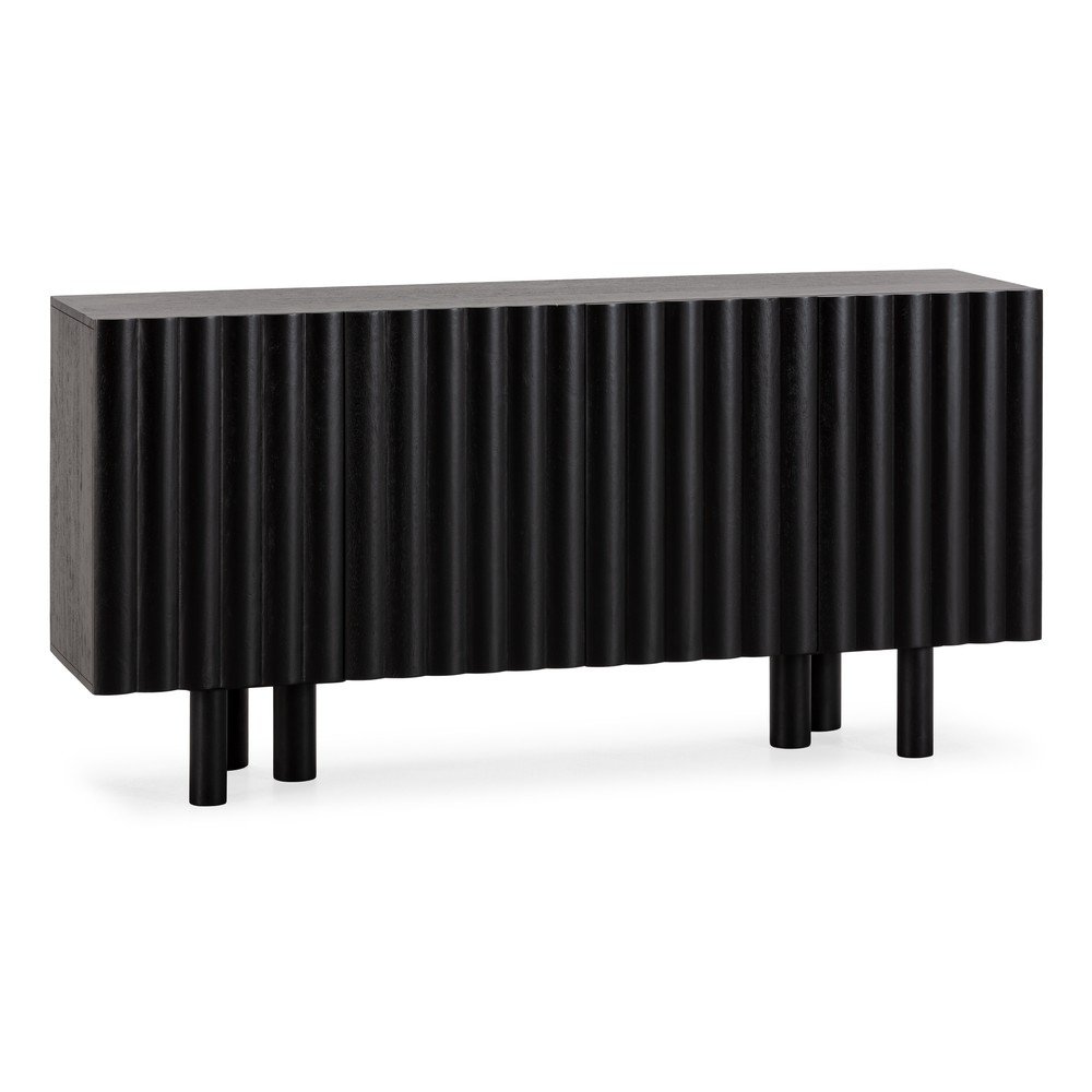 Fekete mangófa komód 160x80x40 cm Tamira – MOME