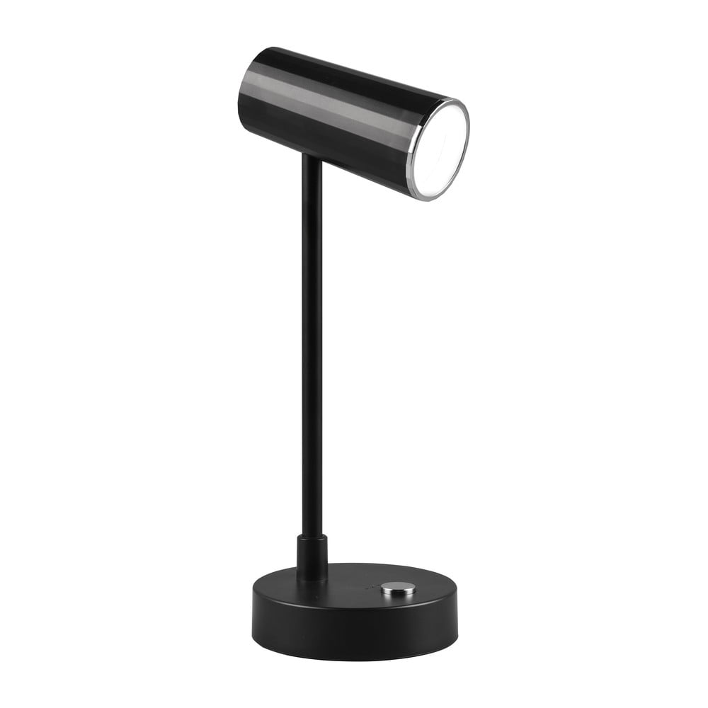 Fényes fekete LED szabályozható asztali lámpa (magasság 28 cm) Lenny – Reality