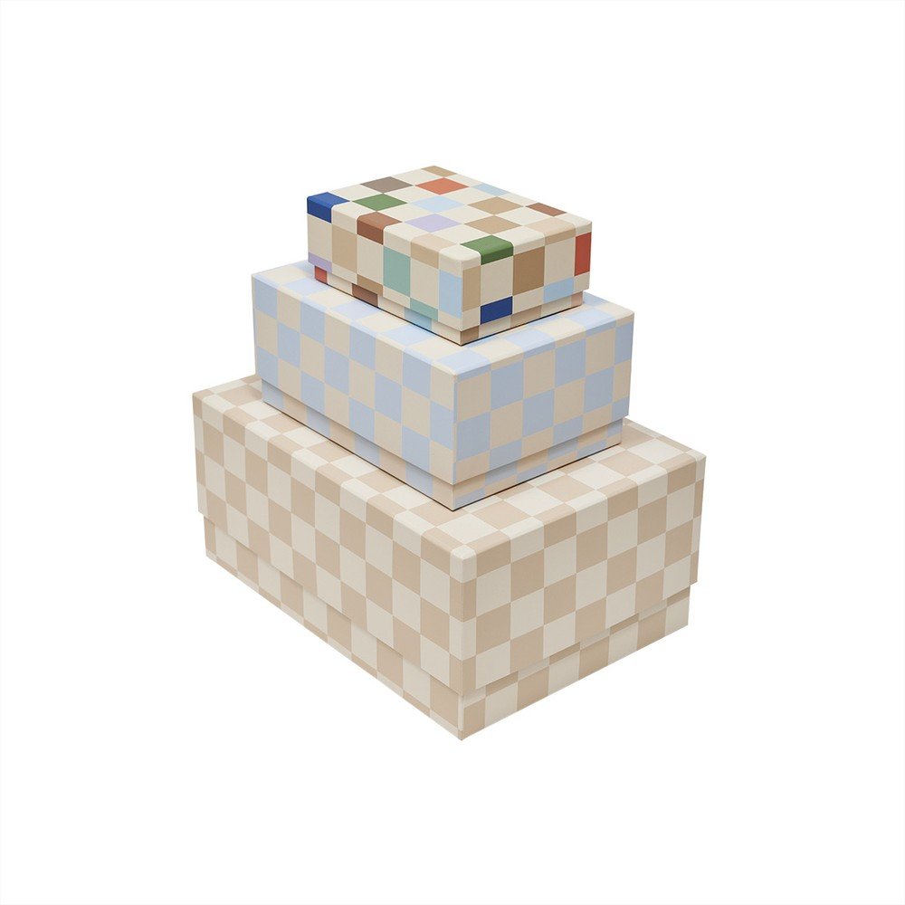 Karton gyerek tárolódoboz szett 3 db-os 31x22x14 cm Mana – OYOY Mini