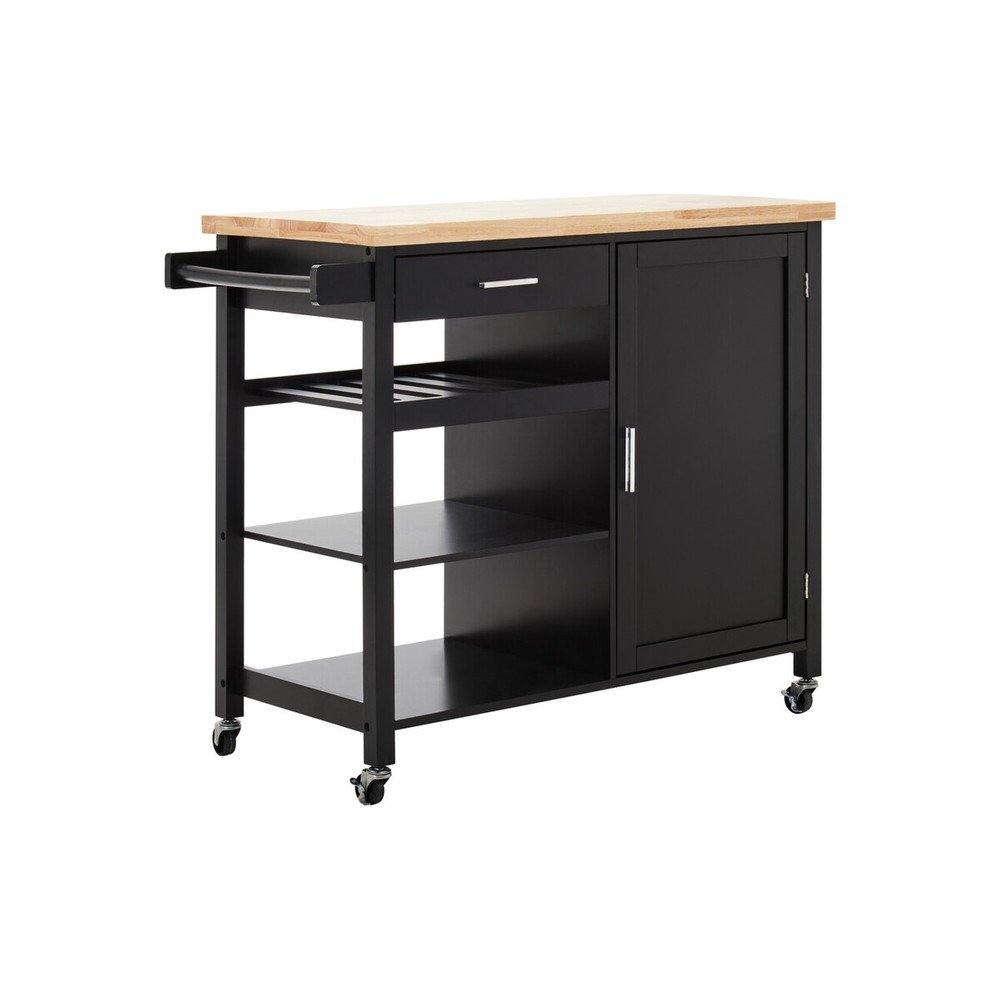 Kaucsukfa gurulós zsúrkocsi 48x105 cm Frankfurt – Premier Housewares