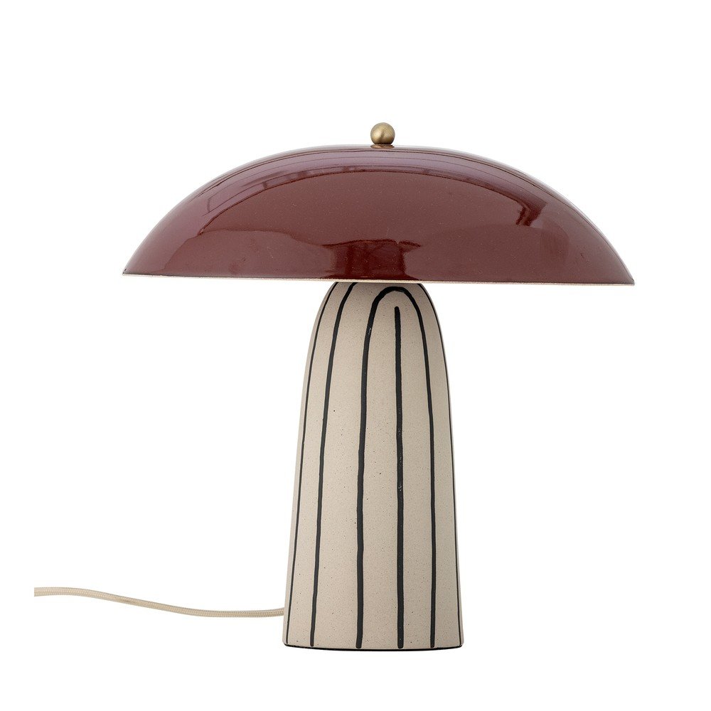 Kerámia asztali lámpa fém búrával (magasság 32 cm) Arvid – Bloomingville