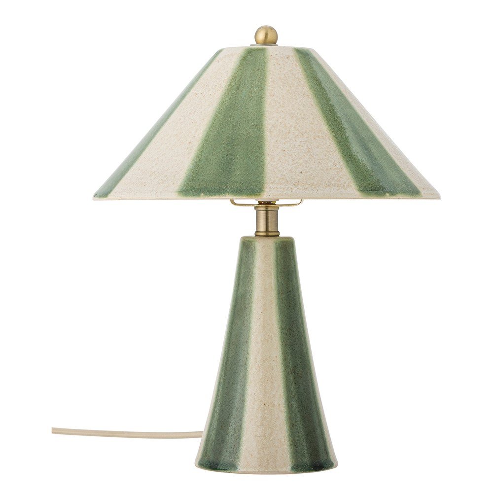 Kerámia asztali lámpa kerámia búrával (magasság 35 cm) Olive – Bloomingville