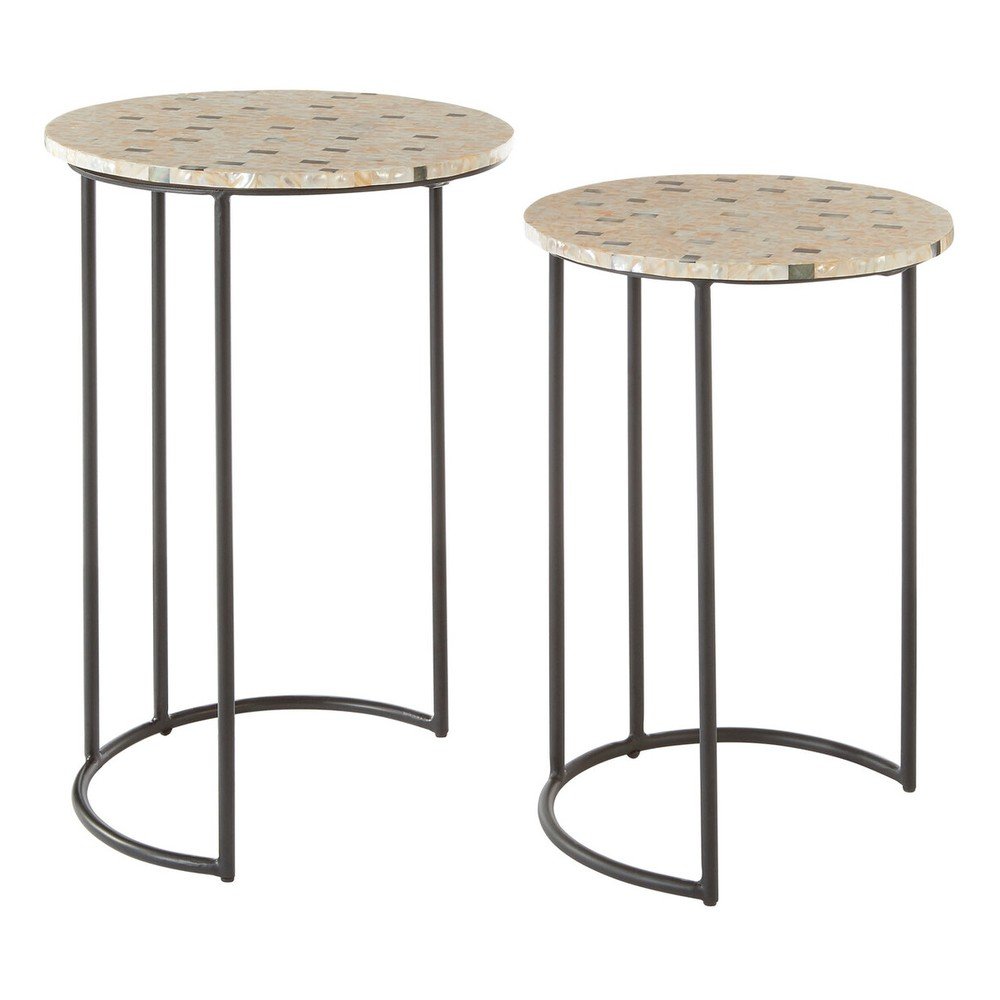 Kerek tárolóasztal szett 2 db-os ø 38 cm Halle – Premier Housewares