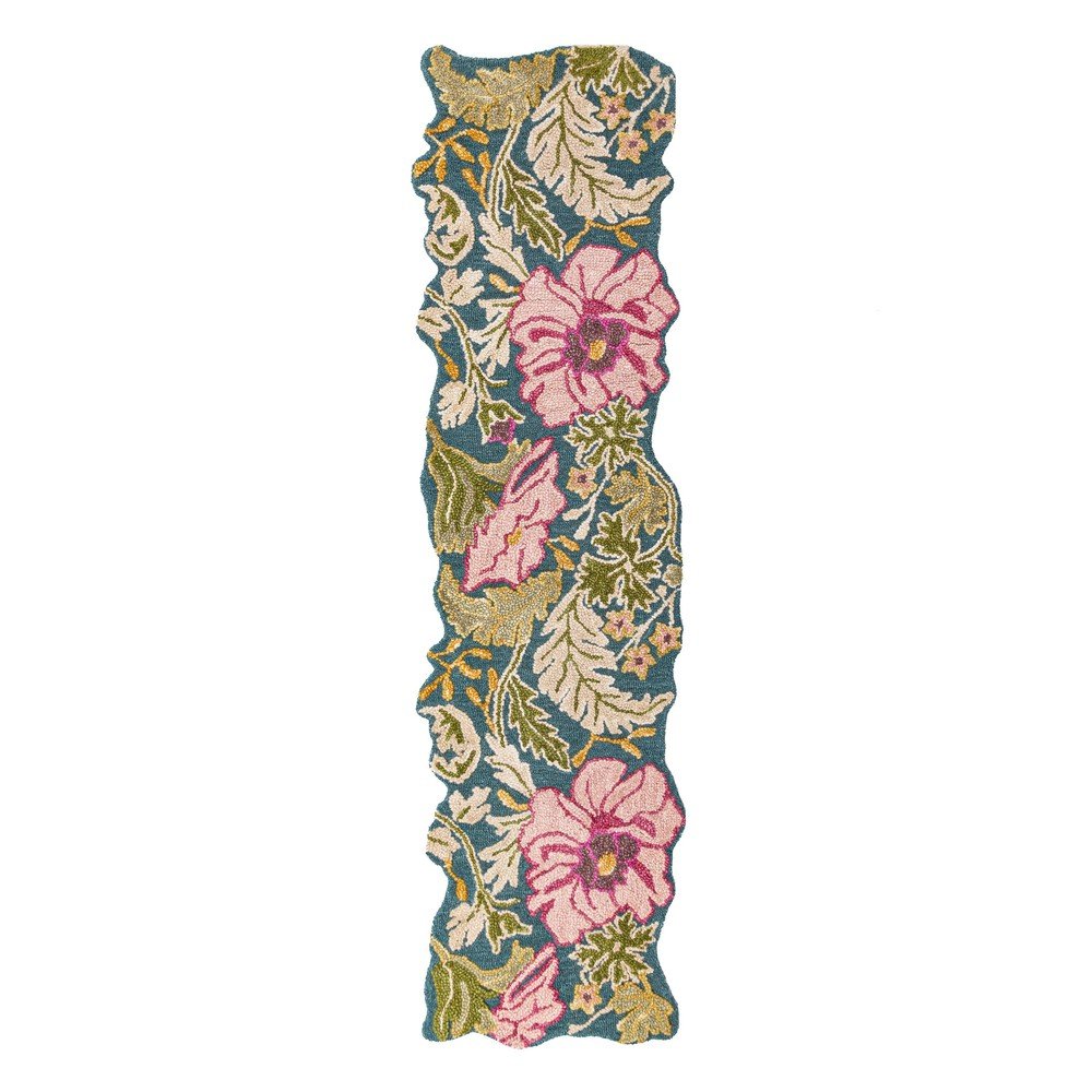 Kézi szövésű gyapjú futószőnyeg 60x230 cm Daphne Shaped Floral – Flair Rugs