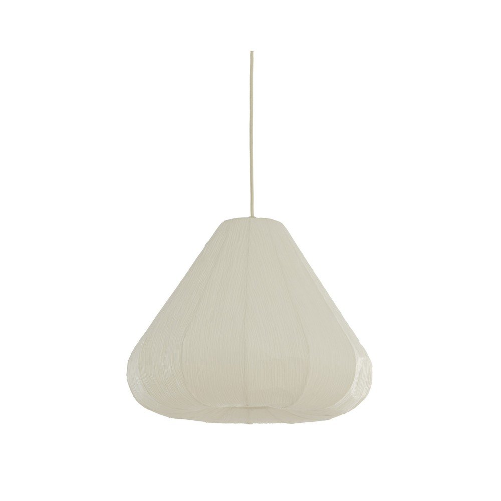 Krémszínű függőlámpa papír búrával ø 10 cm Sarella – Light & Living