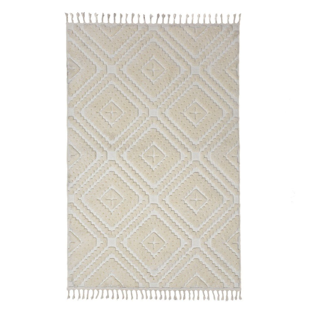 Krémszínű szőnyeg 133x190 cm Diomara – Flair Rugs