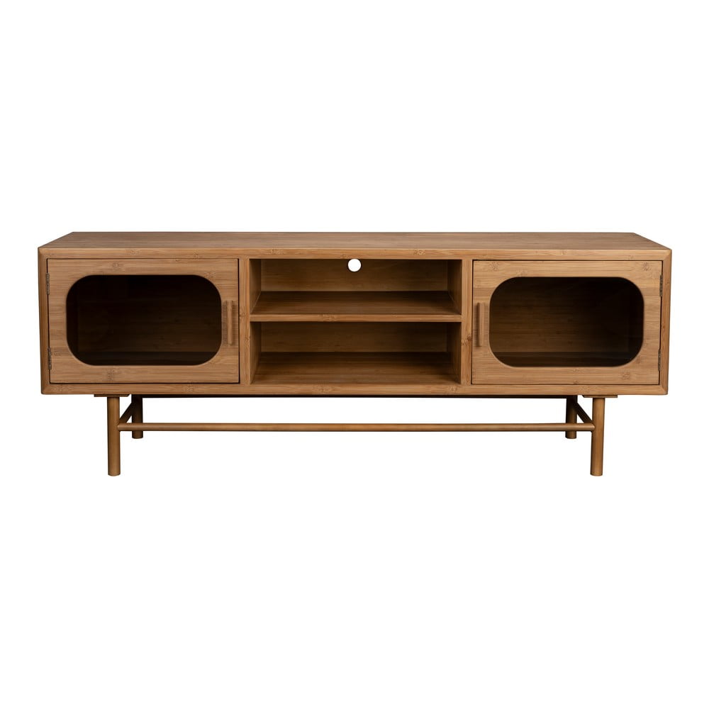 Natúr színű bambusz TV-állvány 150x55x40 cm Caroun – Dutchbone