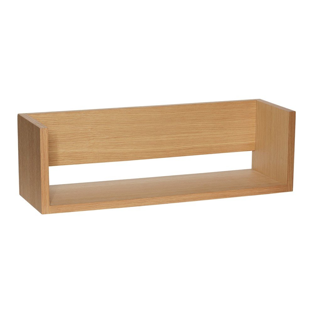 Natúr színű fali polc tölgyfa dekorral 64 cm Gap – Hübsch