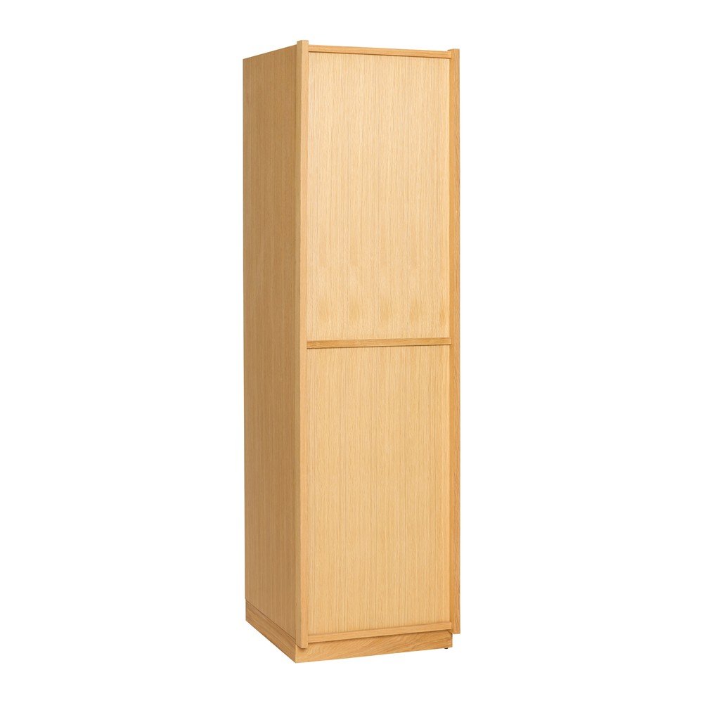 Natúr színű szekrény tölgyfa dekorral 50x181x55 cm Kura – Hübsch