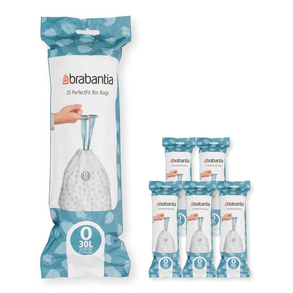 Összehúzható szemeteszsák készlet 120 db-os 30 l PerfectFit O – Brabantia