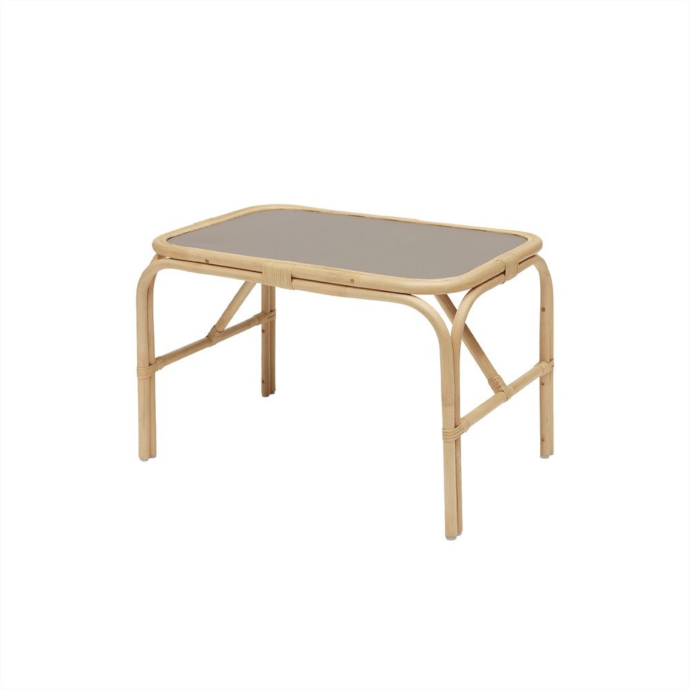 Rattan gyerek asztal 70x48 cm Nana – OYOY Mini