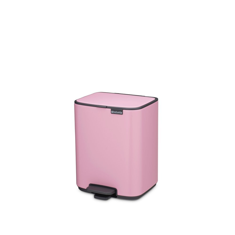 Rózsaszín acél pedálos szemetes 7 l Bo – Brabantia