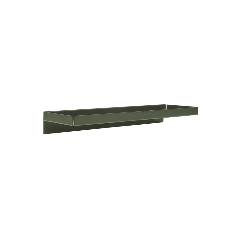 Sötétzöld fém fali polc 50 cm Bakku – OYOY Living Design
