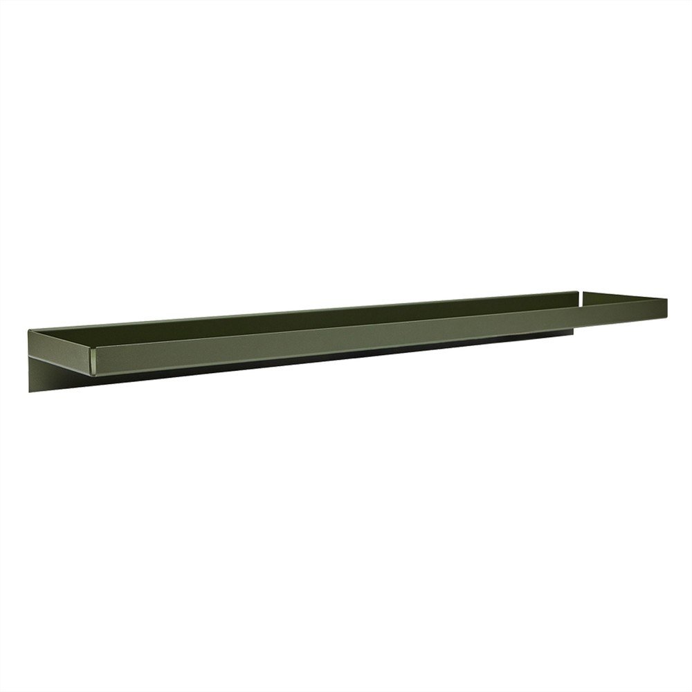 Sötétzöld fém fali polc 80 cm Bakku – OYOY Living Design