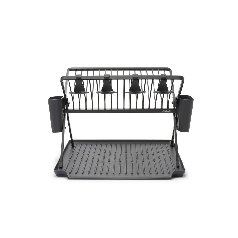 Sötétzöld fém kétszintes edényszárító 42x51 cm – Brabantia