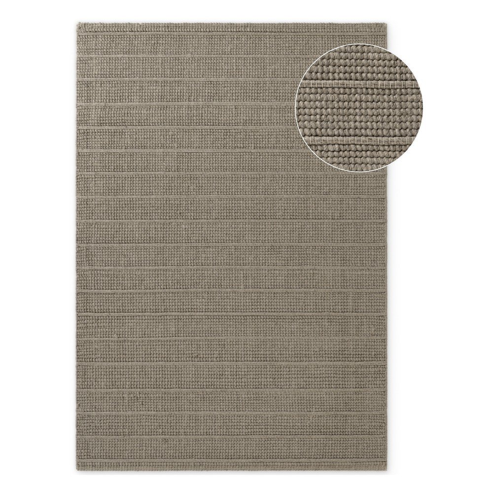 Szürke kézi szövésű gyapjú szőnyeg 80x150 cm Camden Parker – Ted Baker