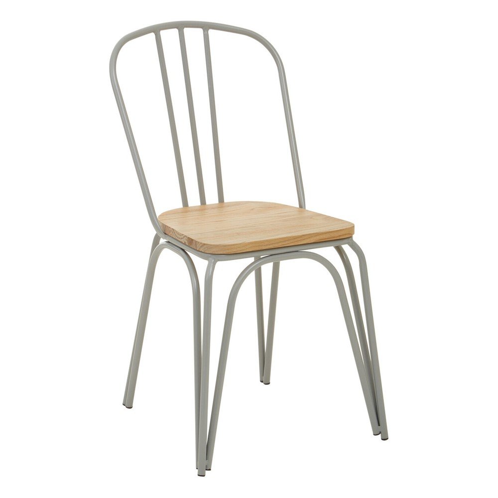Szürke-natúr színű szilfa étkezőszék District – Premier Housewares