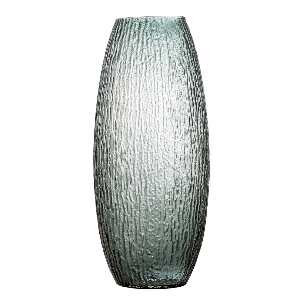 Szürke üveg kézzel készített váza (magasság 50 cm) Brock – Bloomingville