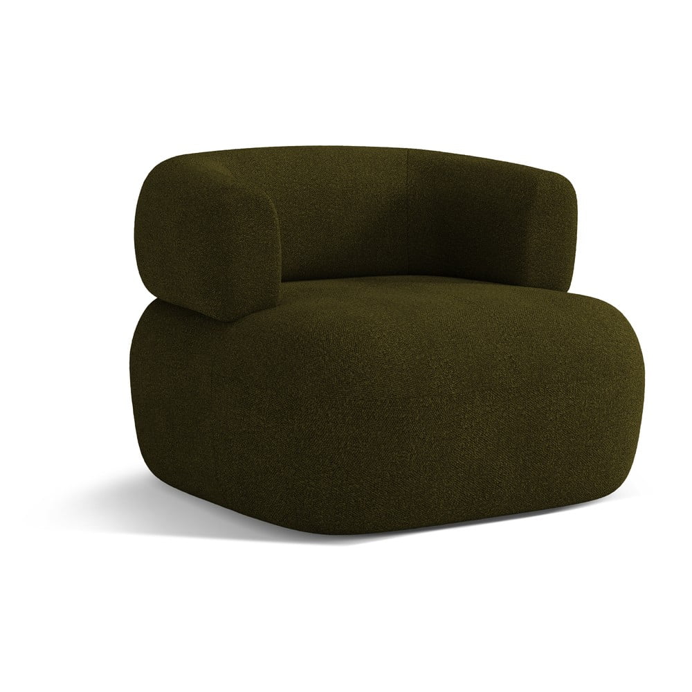 Zöld buklé fotel Jenny – Micadoni Home