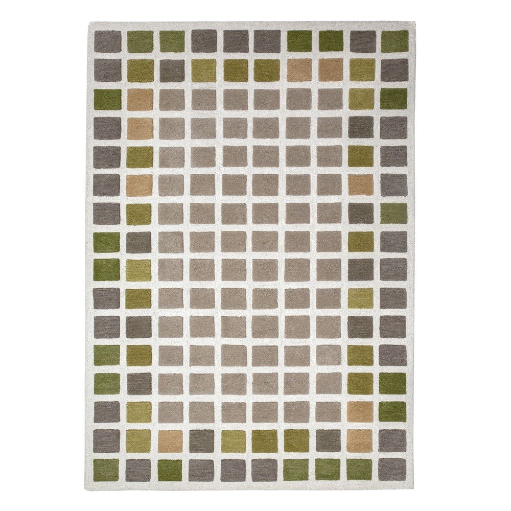 Zöld kézi szövésű gyapjú szőnyeg 160x230 cm Renga Wool – Flair Rugs
